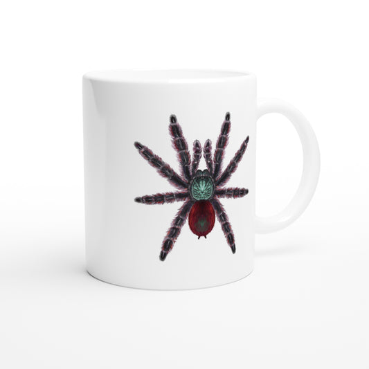 Antilles Pinktoe Tarantula, Caribena Versicolor, Ceramic Graphic Mug from The Silk Ranch