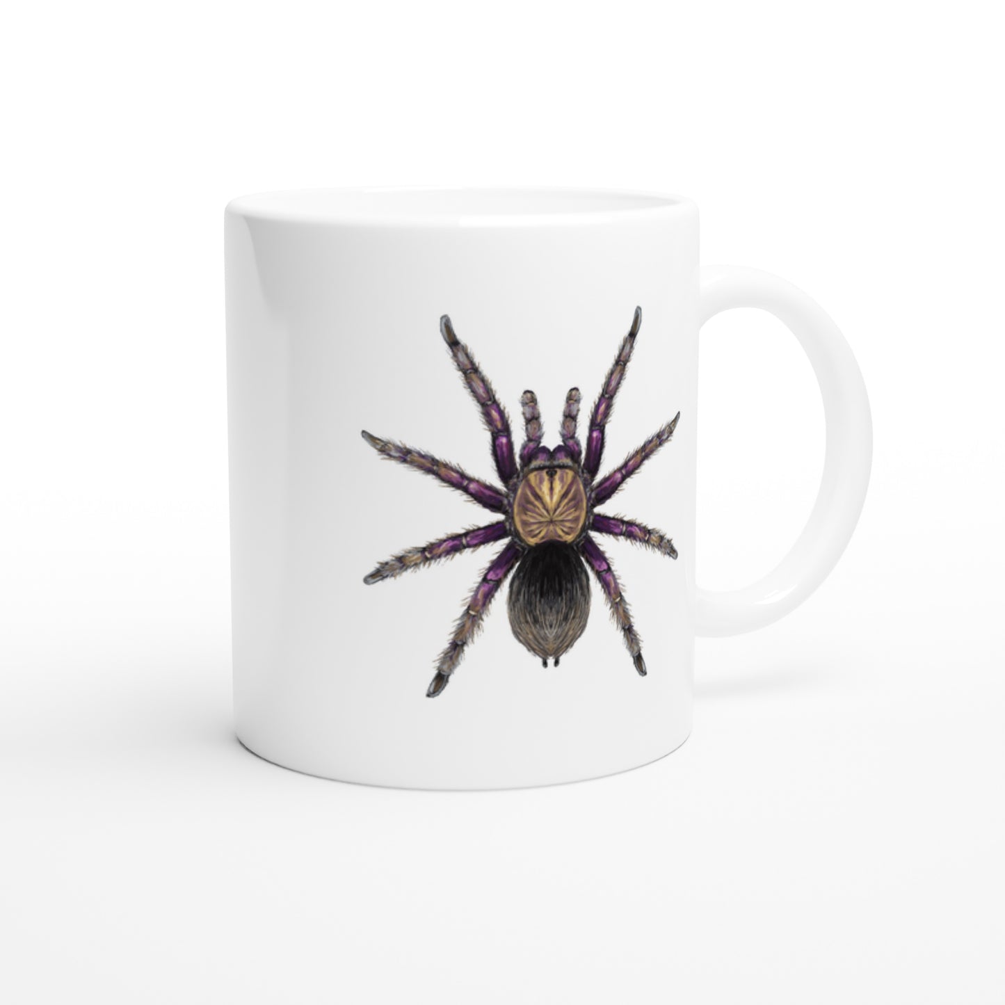 Colombian Purple Bloom Tarantula, Pamphobeteus Insignis, Ceramic Graphic Mug
