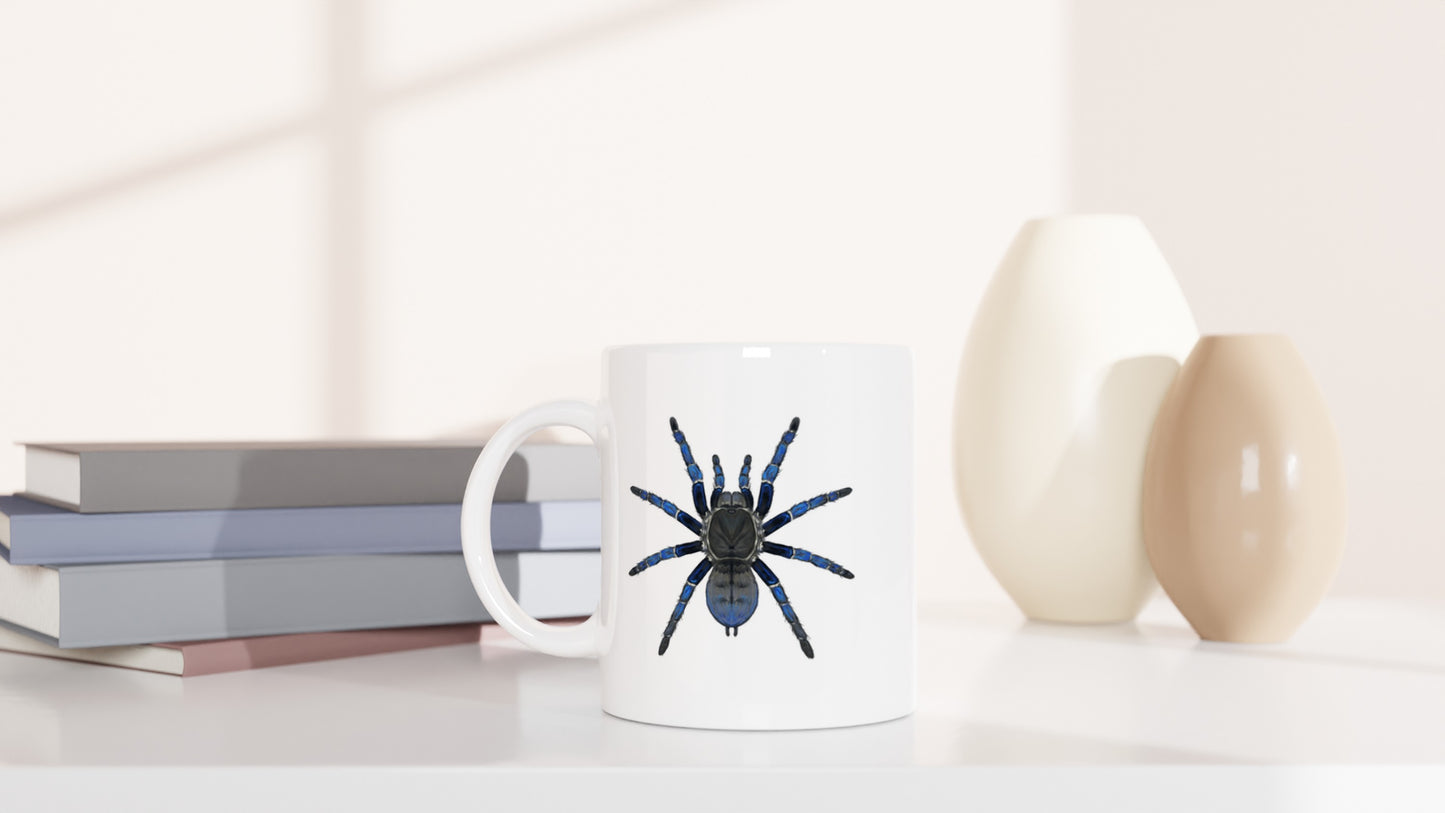 Cobalt Blue Tarantula, Cyriopagopus Lividus, Ceramic Graphic Mug