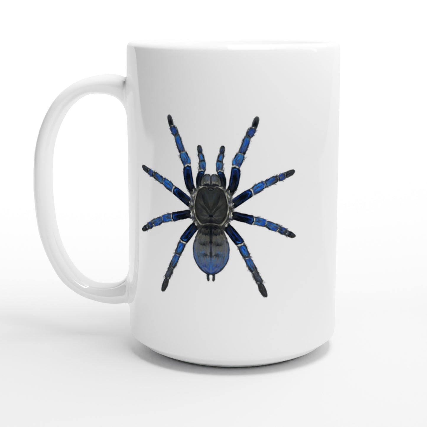 Cobalt Blue Tarantula, Cyriopagopus Lividus, Ceramic Graphic Mug