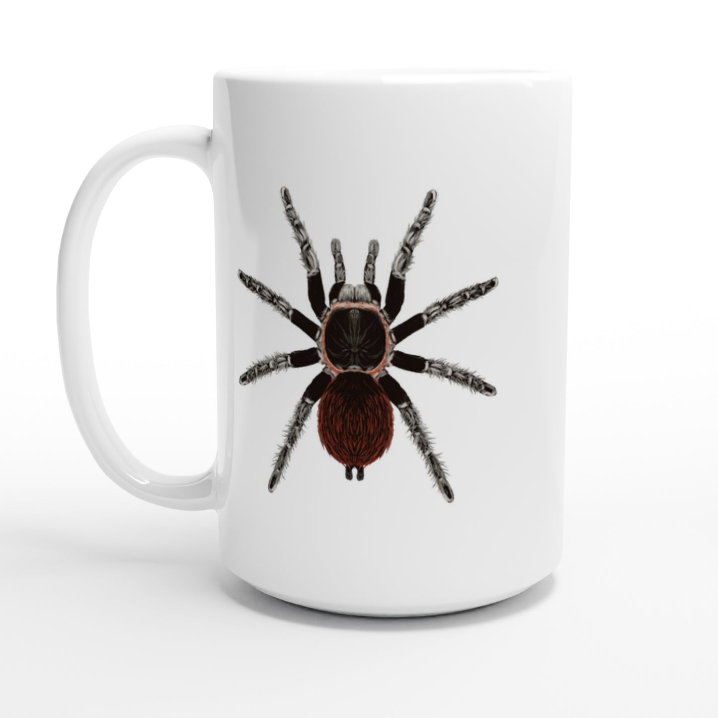 Mexican Red Rump Tarantula, Tliltocatl Vagans, Ceramic Graphic Mug