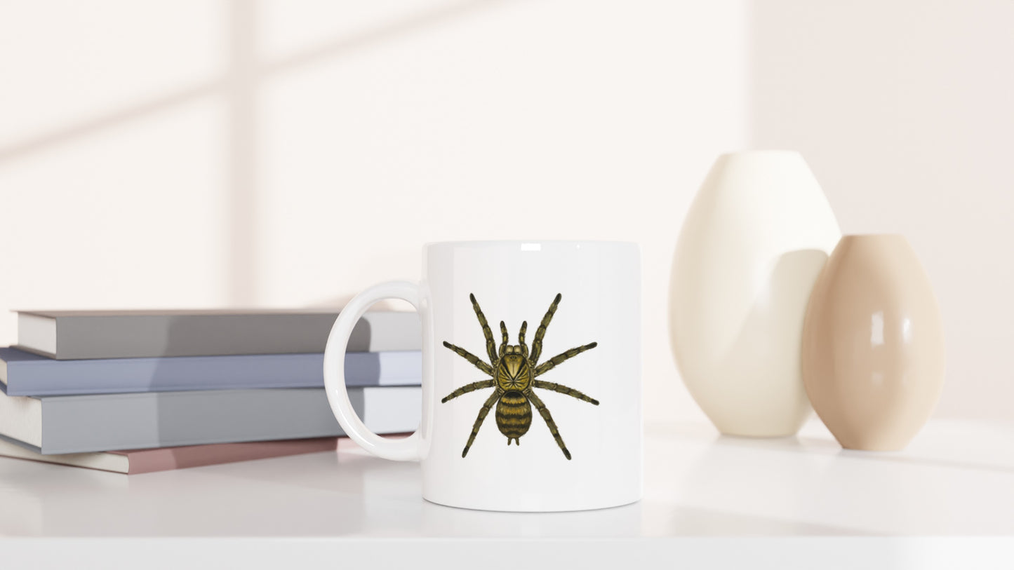 Trinidad Olive Tarantula, Neoholothele Incei, Ceramic Graphic Mug