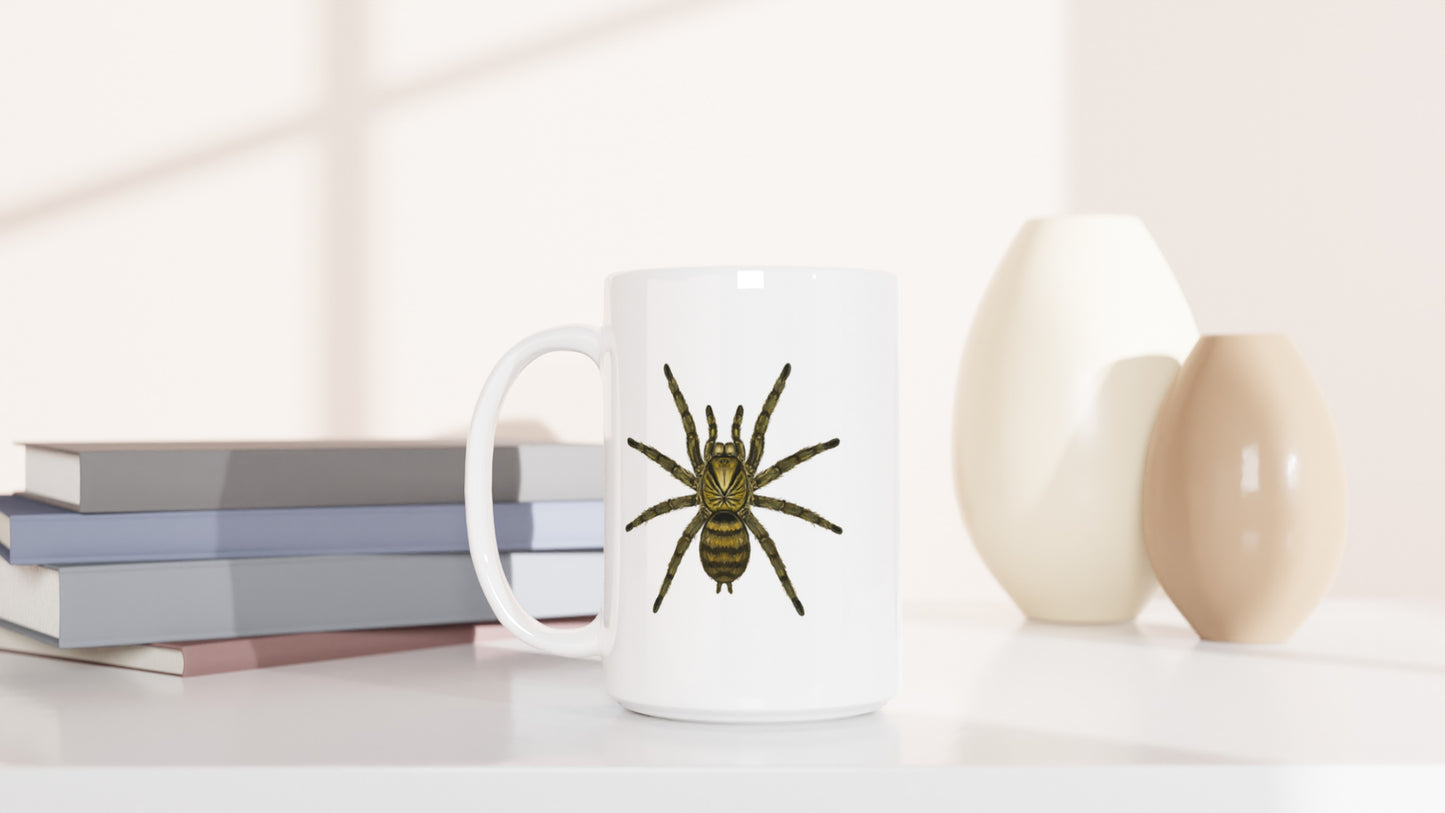 Trinidad Olive Tarantula, Neoholothele Incei, Ceramic Graphic Mug