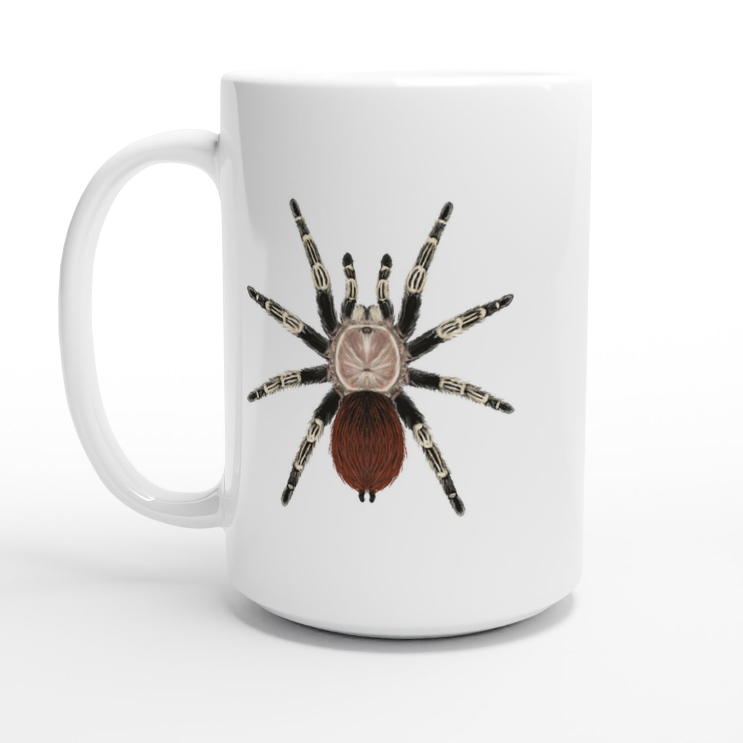 Brazilian Red And Black Tarantula, Vitalius Chromatus, Ceramic Graphic Mug