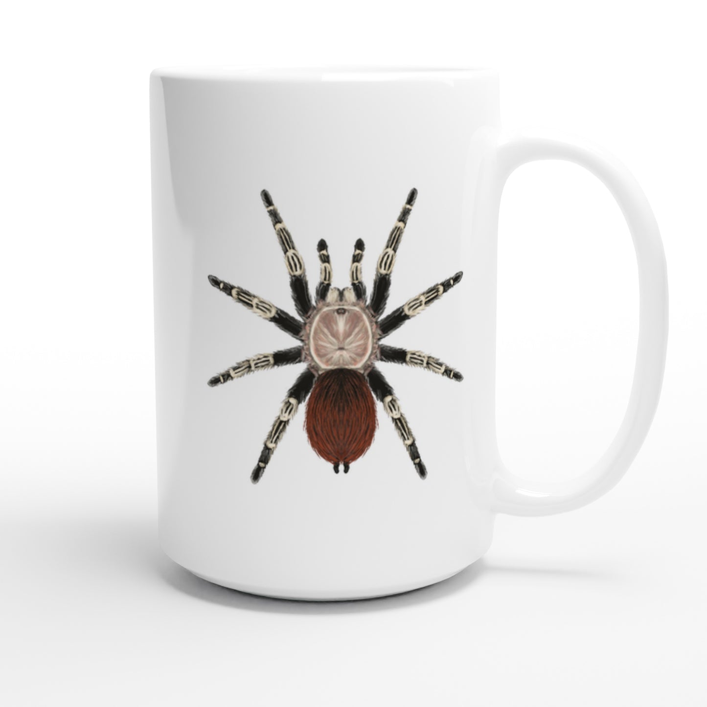 Brazilian Red And Black Tarantula, Vitalius Chromatus, Ceramic Graphic Mug