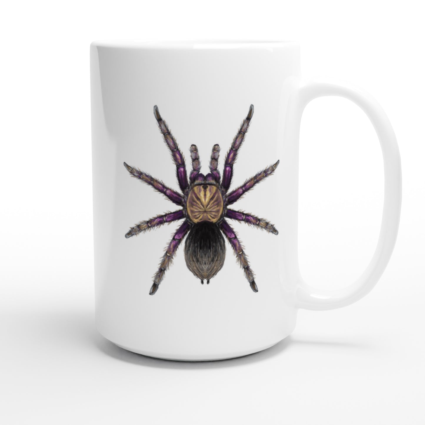 Colombian Purple Bloom  Tarantula, Pamphobeteus Insignis, Ceramic Graphic Mug