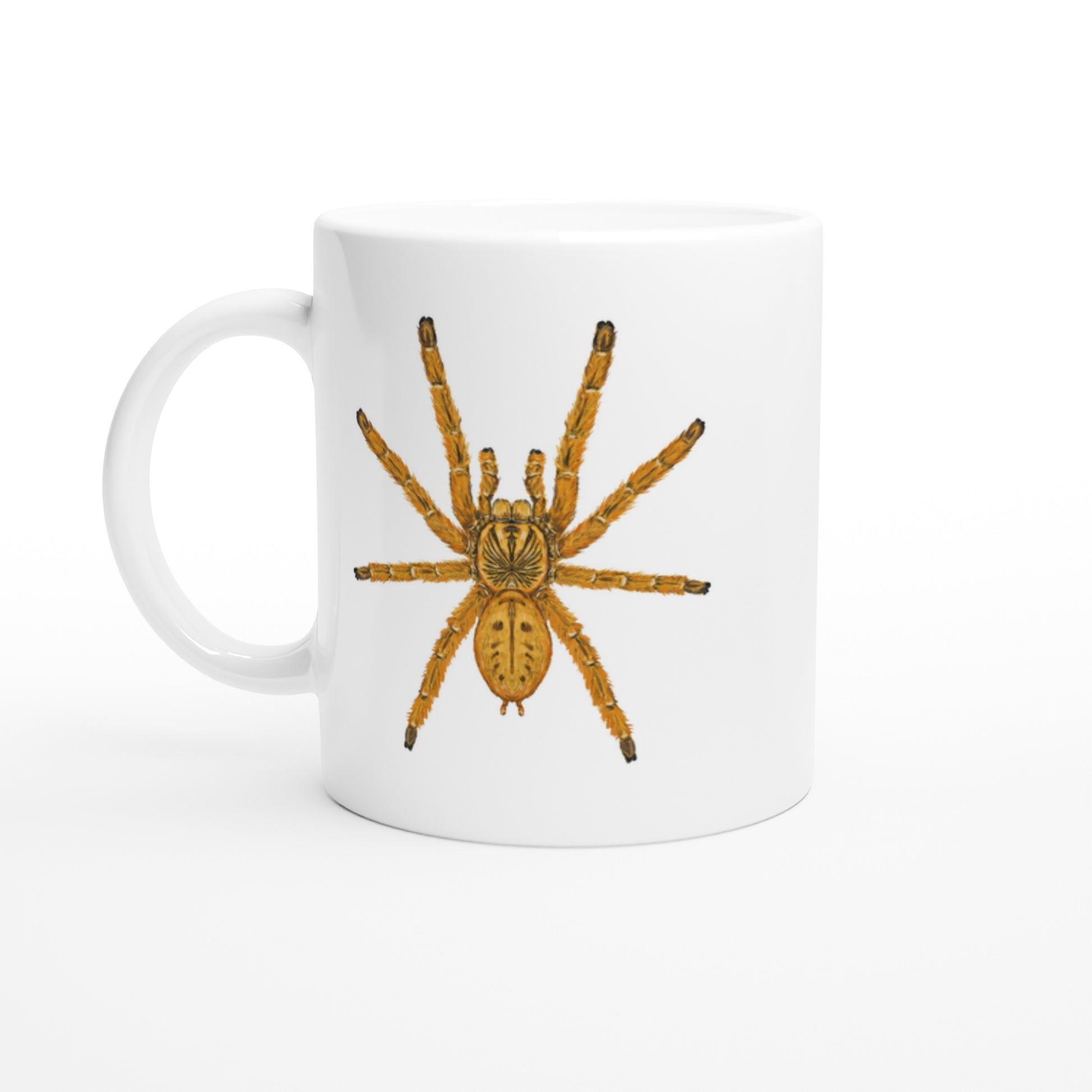 Orange Baboon Tarantula, Pterinochilus Murinus, Ceramic Graphic Mug from The Silk Ranch