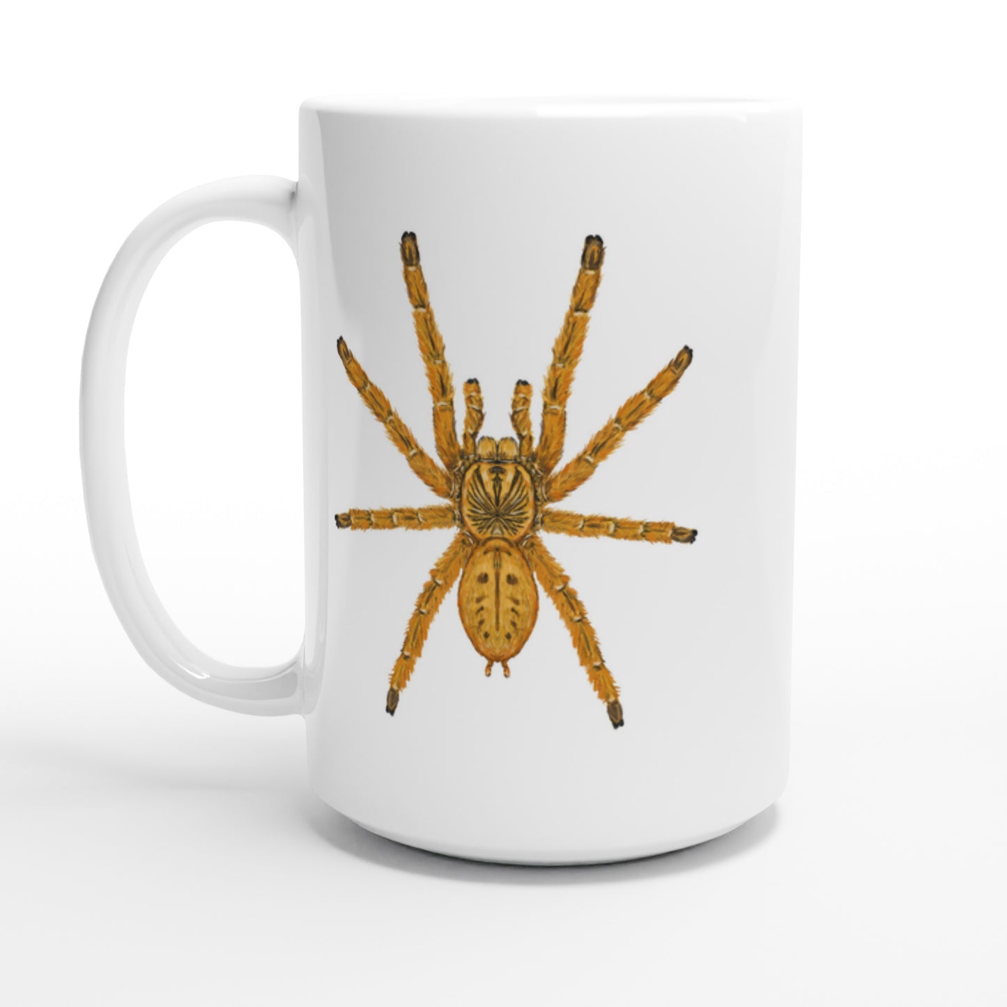 Orange Baboon Tarantula, Pterinochilus Murinus, Ceramic Graphic Mug from The Silk Ranch