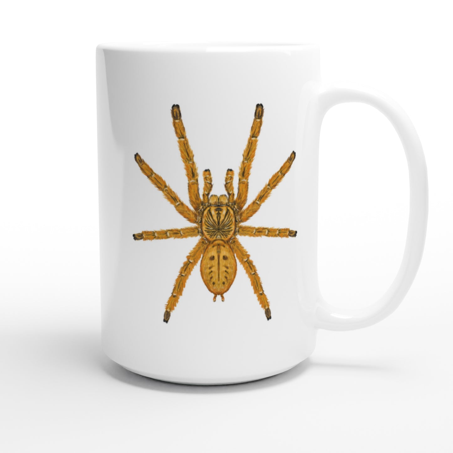 Orange Baboon Tarantula, Pterinochilus Murinus, Ceramic Graphic Mug from The Silk Ranch