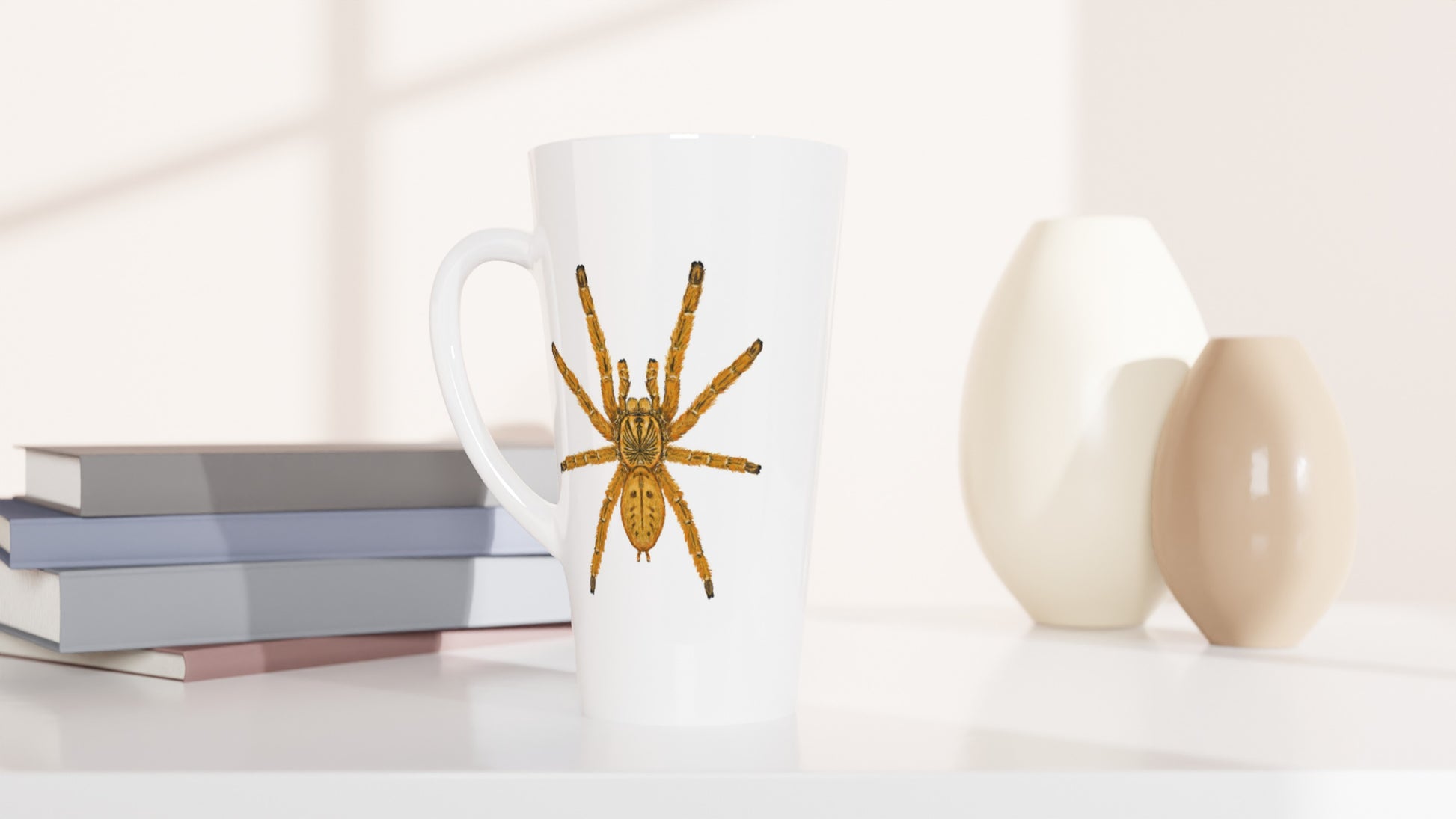 Orange Baboon Tarantula, Pterinochilus Murinus, Ceramic Graphic Mug from The Silk Ranch