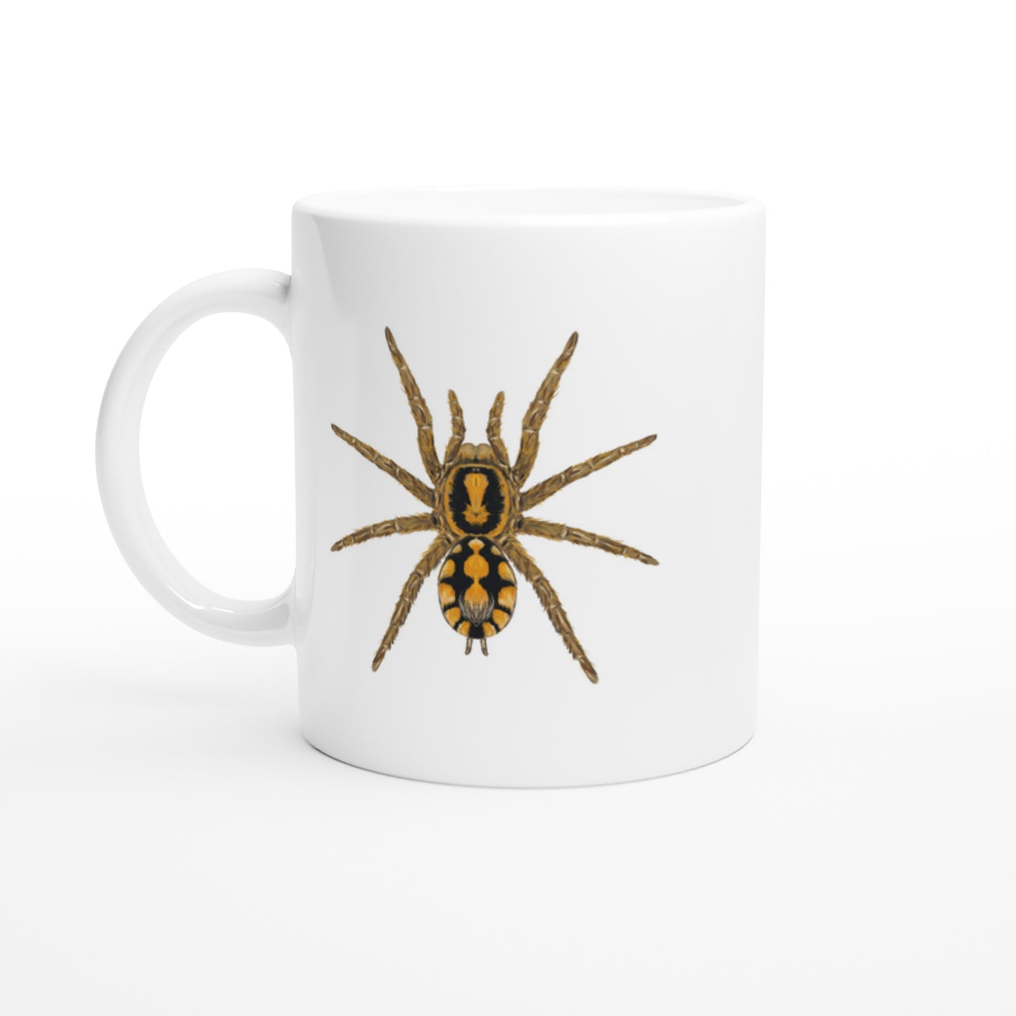 Pumpkin Patch Tarantula, Hapalopus Formosus, Ceramic Graphic Mug from The Silk Ranch