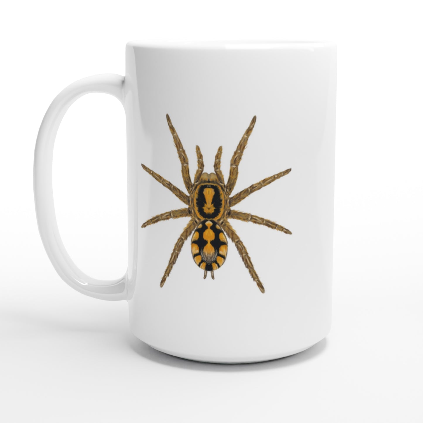 Pumpkin Patch Tarantula, Hapalopus Formosus, Ceramic Graphic Mug from The Silk Ranch