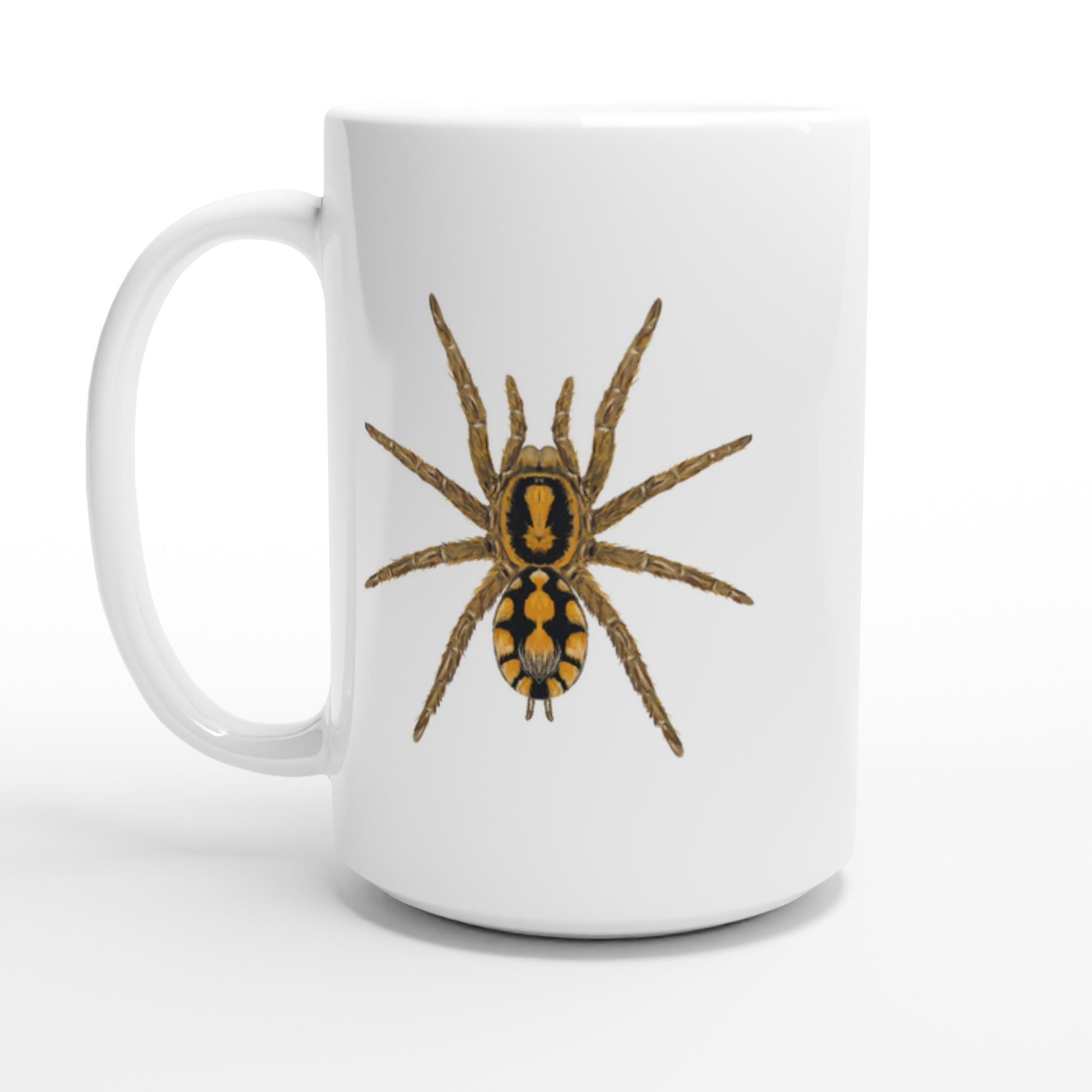 Pumpkin Patch Tarantula, Hapalopus Formosus, Ceramic Graphic Mug from The Silk Ranch