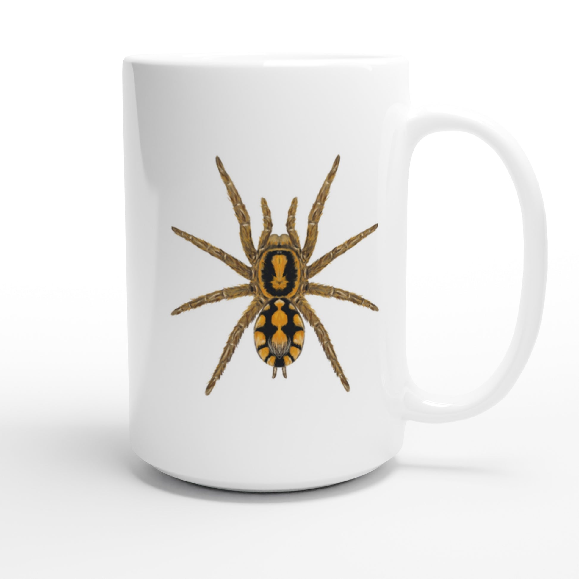 Pumpkin Patch Tarantula, Hapalopus Formosus, Ceramic Graphic Mug from The Silk Ranch