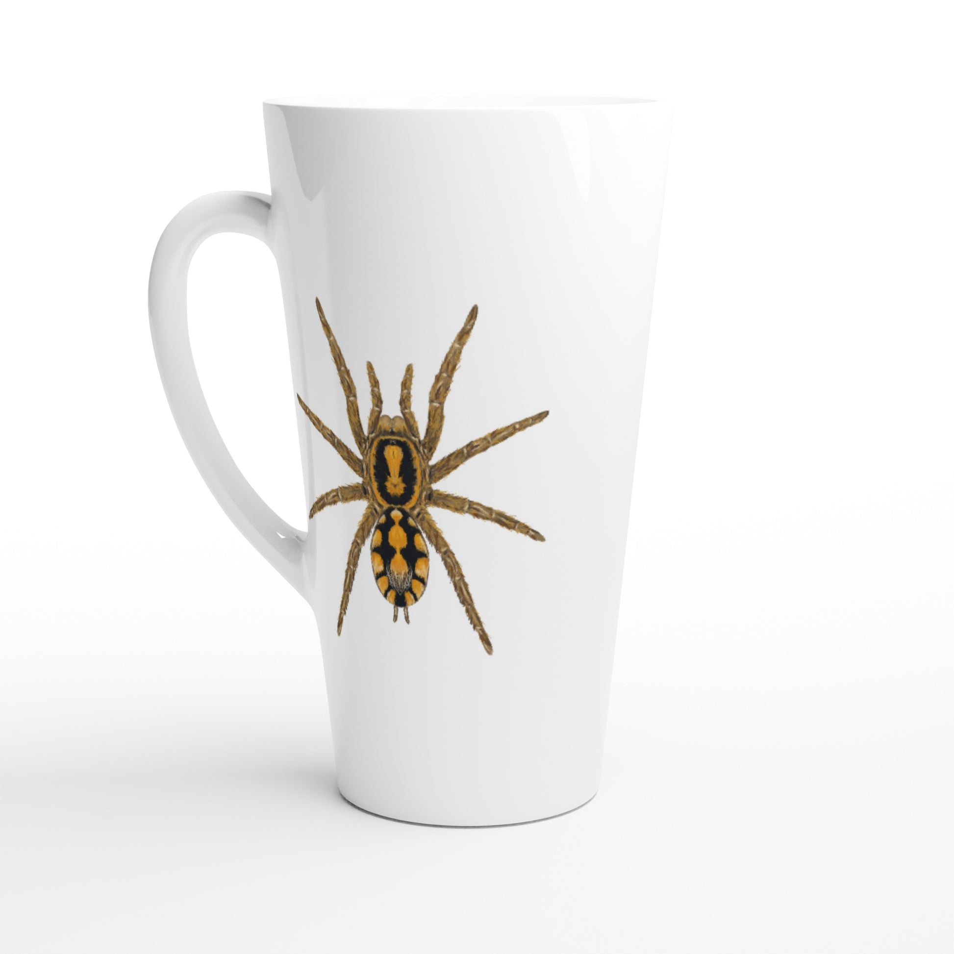 Pumpkin Patch Tarantula, Hapalopus Formosus, Ceramic Graphic Mug from The Silk Ranch