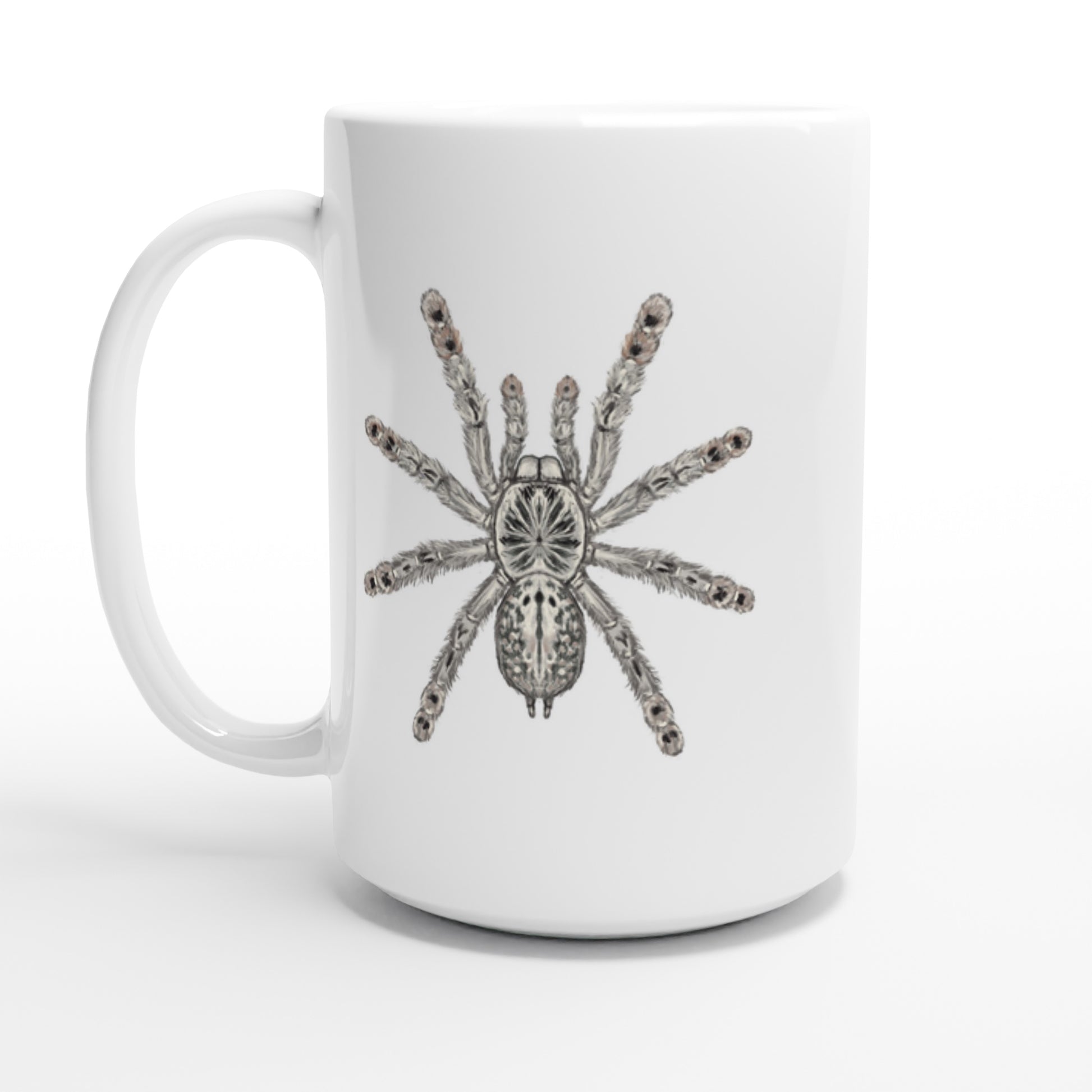Togo Starburst Tarantula, Heteroscodra Maculata, Ceramic Graphic Mug from The Silk Ranch