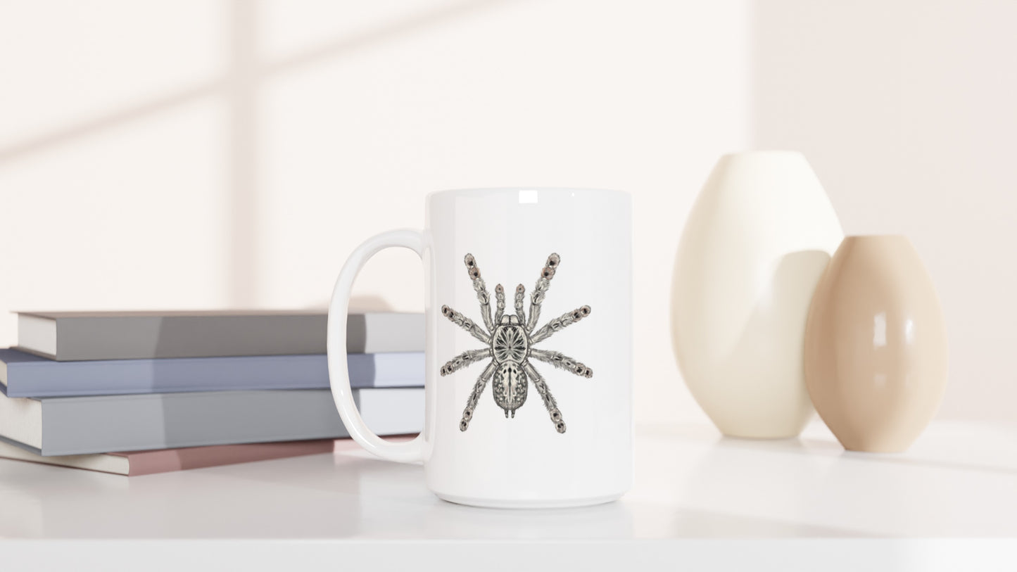 Togo Starburst Tarantula, Heteroscodra Maculata, Ceramic Graphic Mug from The Silk Ranch