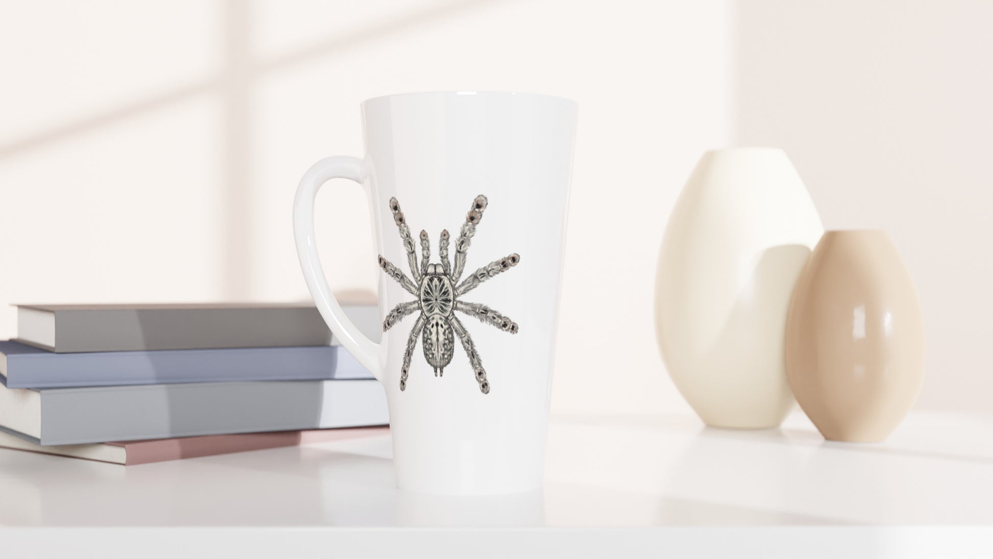 Togo Starburst Tarantula, Heteroscodra Maculata, Ceramic Graphic Mug from The Silk Ranch